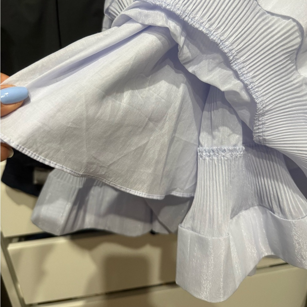 Zimmermann White Ruffled Mini Dress - Picture 8 of 10
